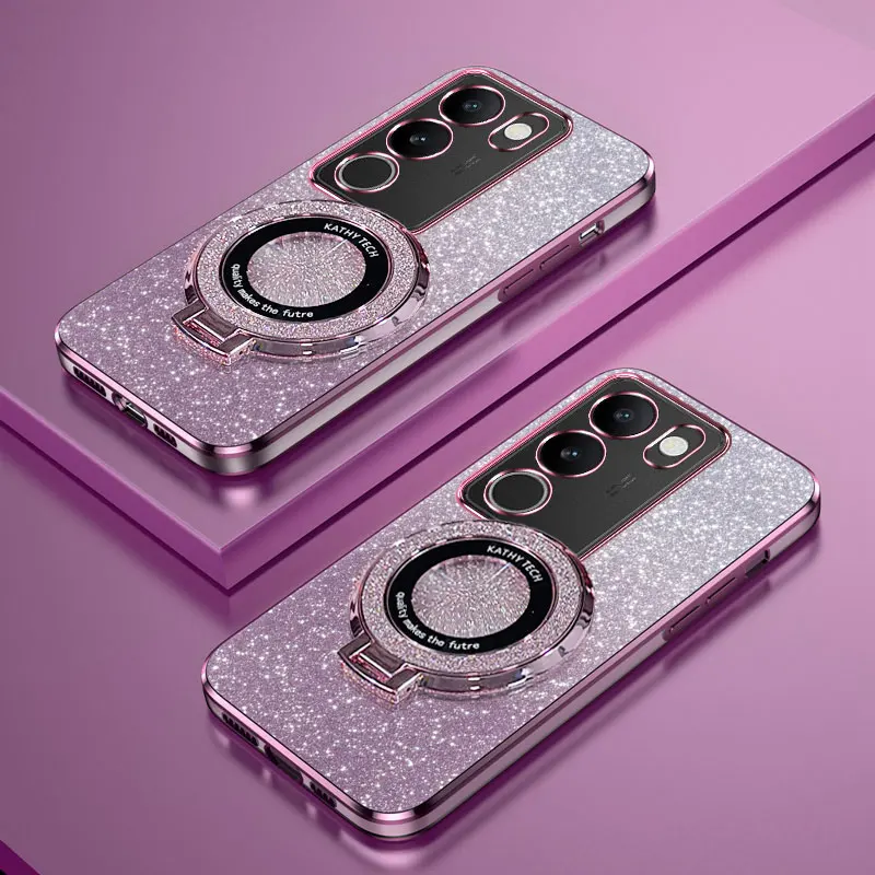 Vivo Y28 - Funda de teléfono con soporte de