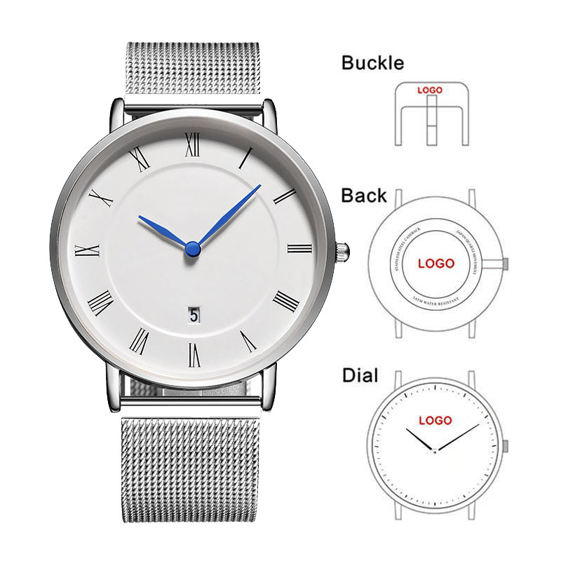 Stainless Mesh Band - Reloj de Pulsera de Malla de
