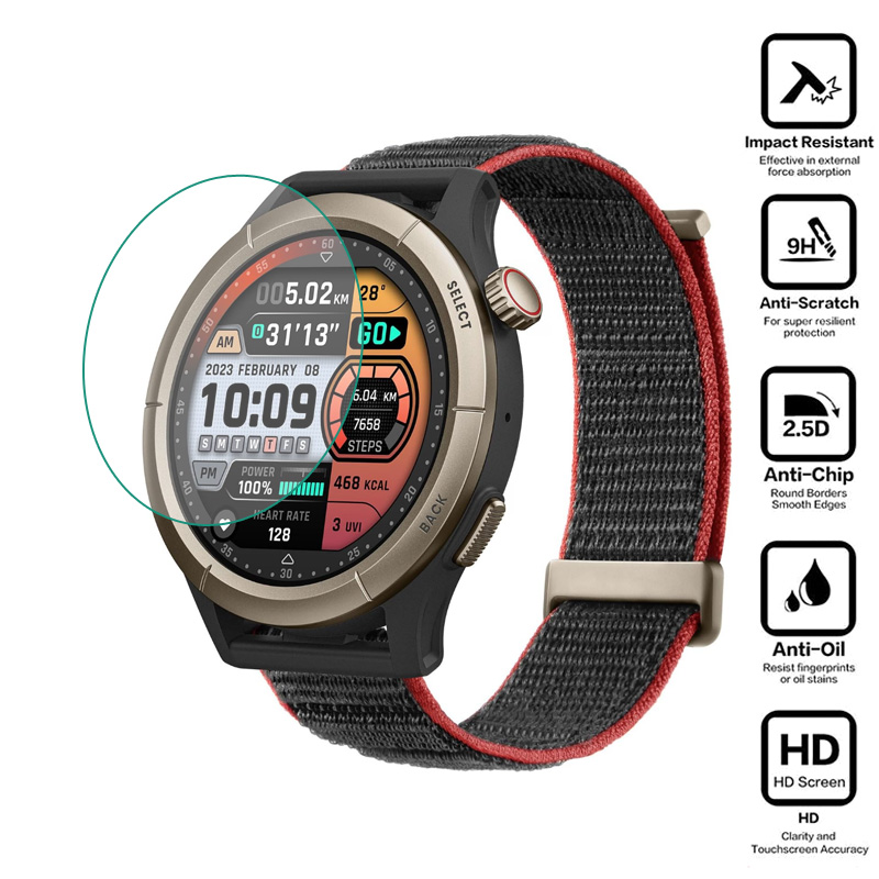 Amazfit Smartwatch Accessories - Película protectora transparente para reloj inteligente