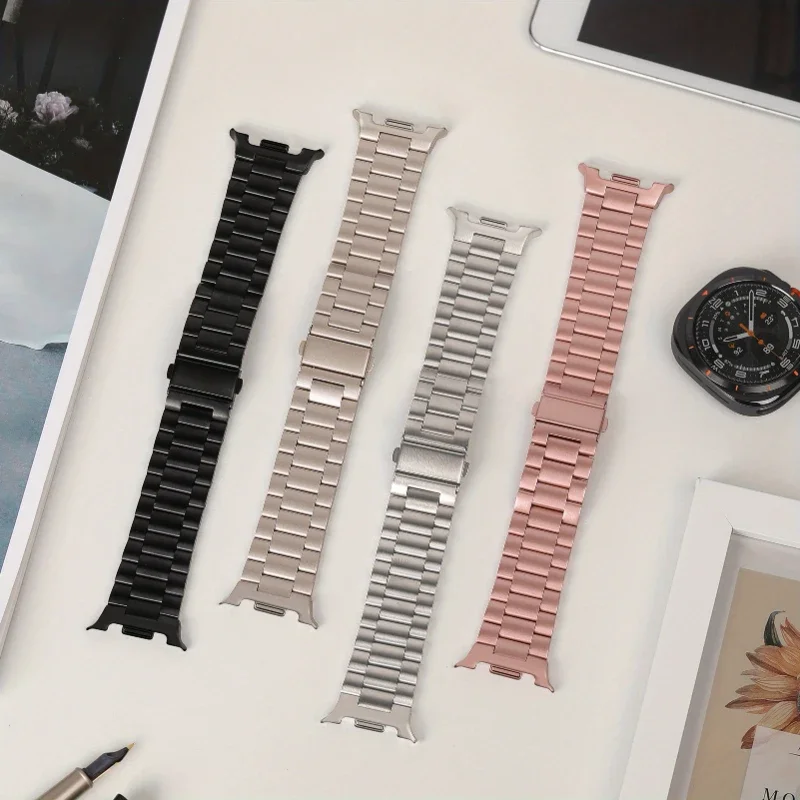 Titan Smartwatch Accessories - Correa de acero inoxidable para Samsung