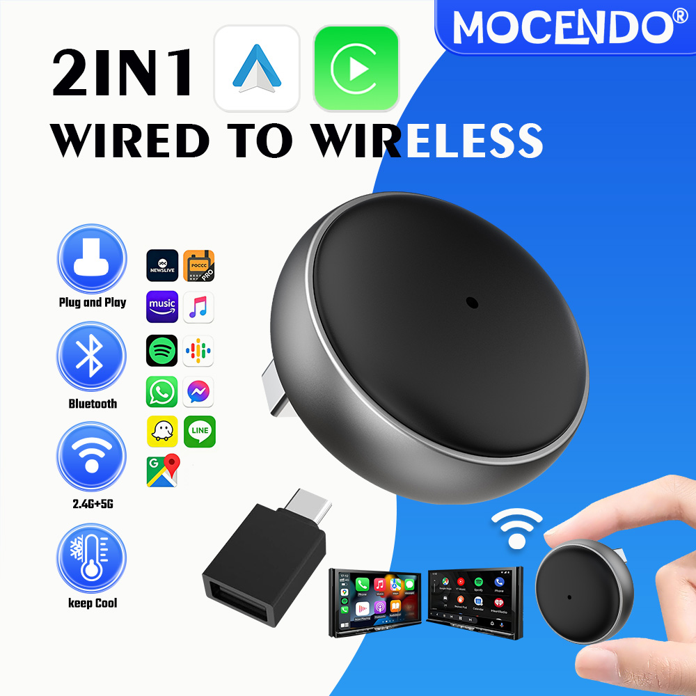 Smart Accessories - Adaptador Inalámbrico CarPlay 2 en 1