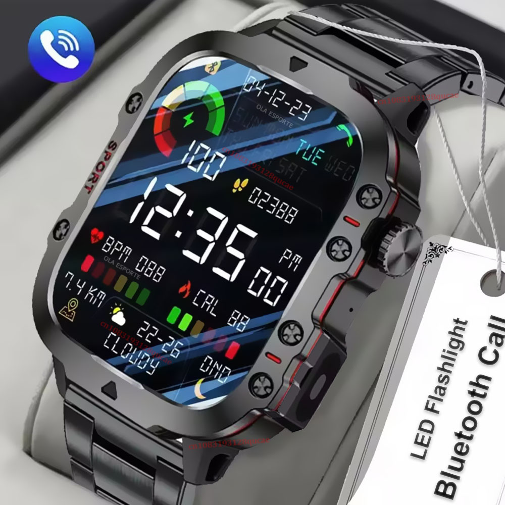 Smartwatch X12 - Reloj Inteligente Militar 2026 para Hombre,