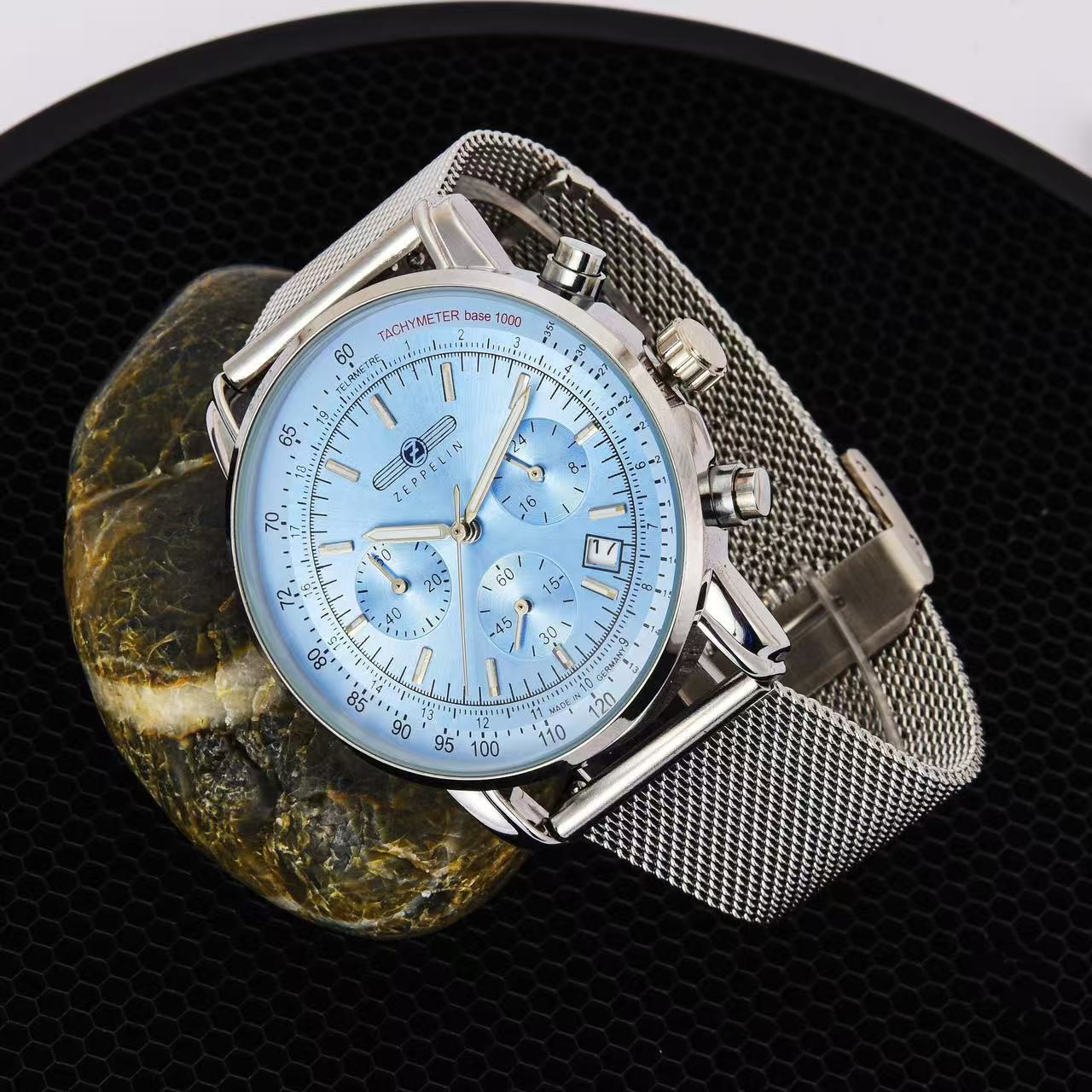 Stainless Mesh Band - Reloj de Cuarzo Zeppelin para Hombre,