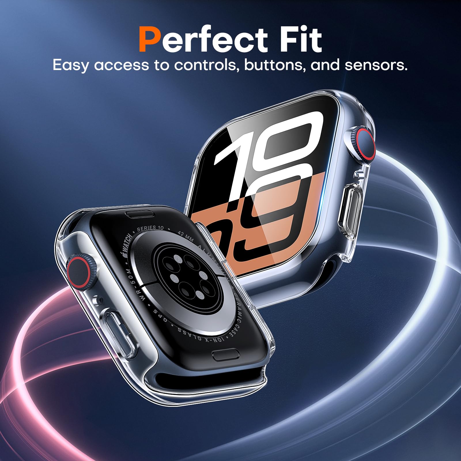 2 uds caja de vidrio templado  - Watch Case Bumper reseña y precio