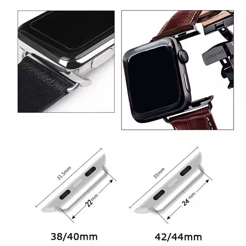 2 uds adaptador de conector de - Apple Smartwatch Accessories reseña y precio