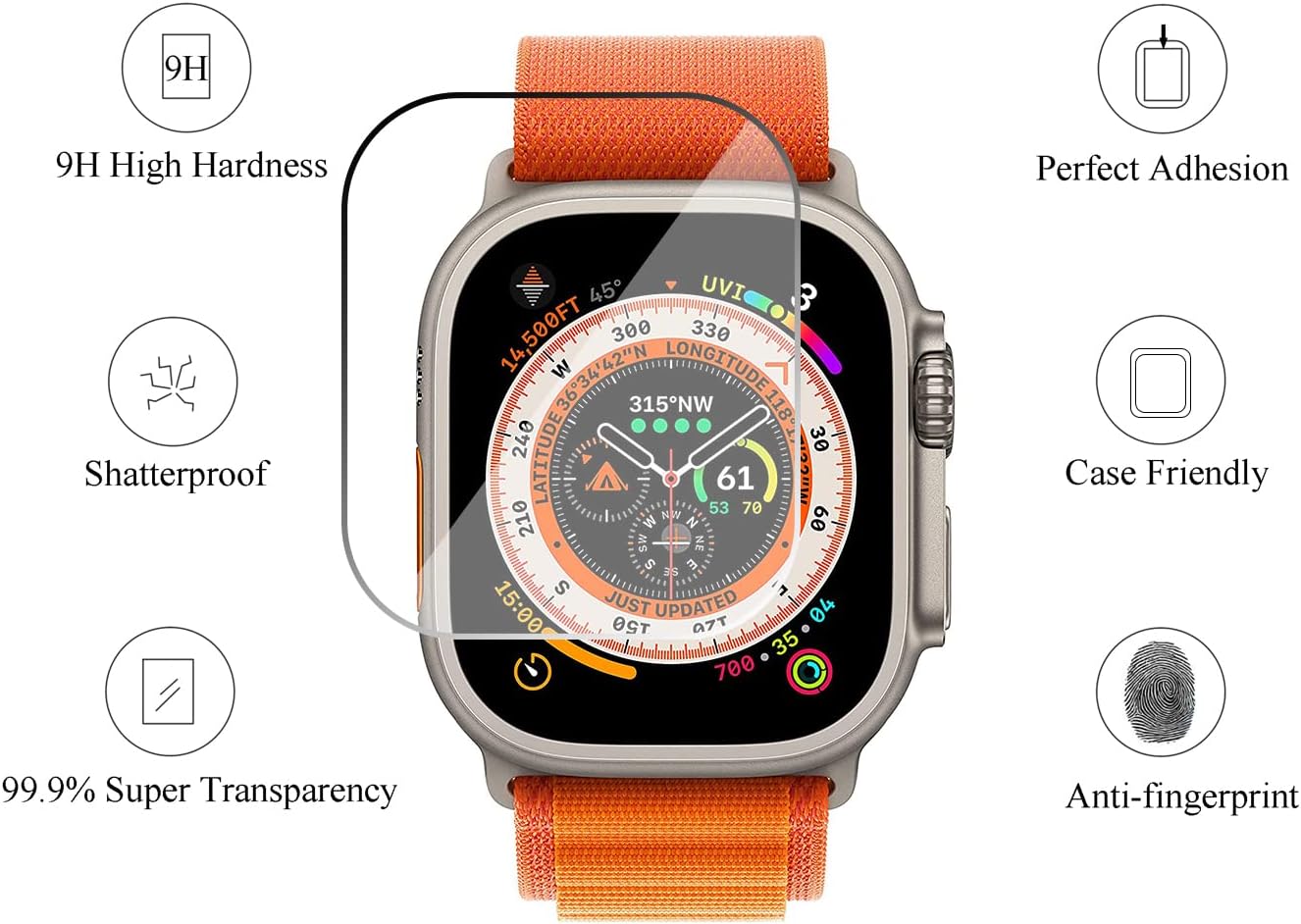 Vidrio templado para Apple Wat - Watch Case Bumper reseña y precio