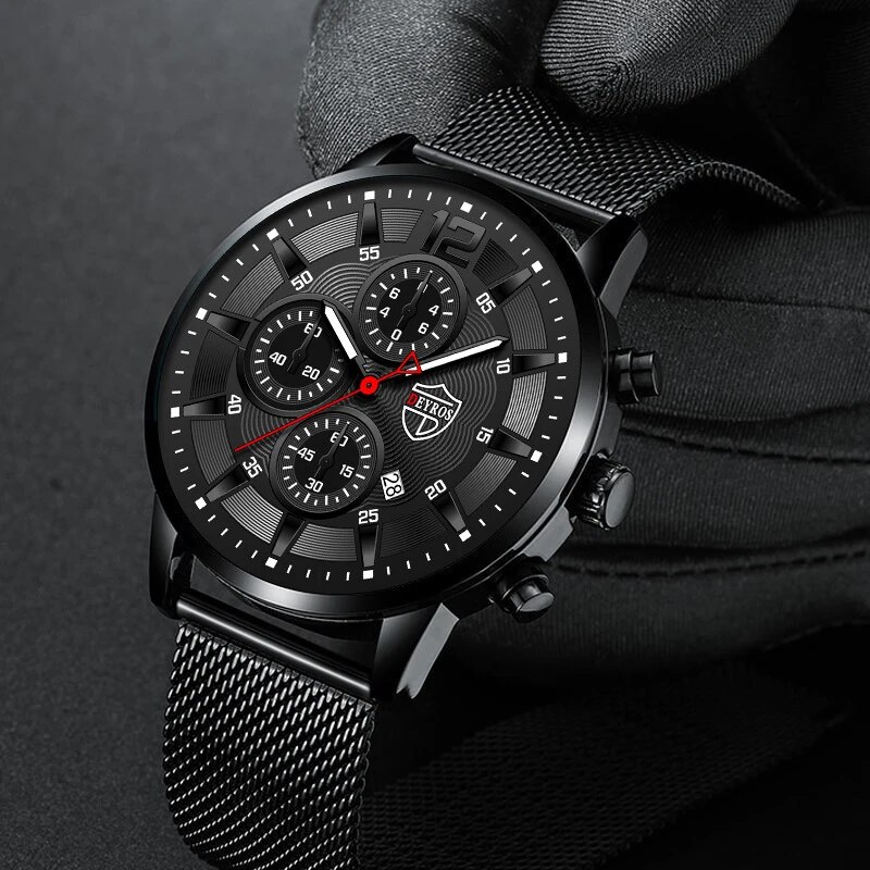 DEYROS-Reloj de cuarzo minimal - Stainless Mesh Band reseña y precio