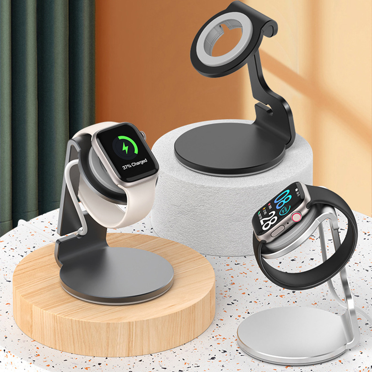 Soporte de aluminio para estac - Watch Charging Dock reseña y precio