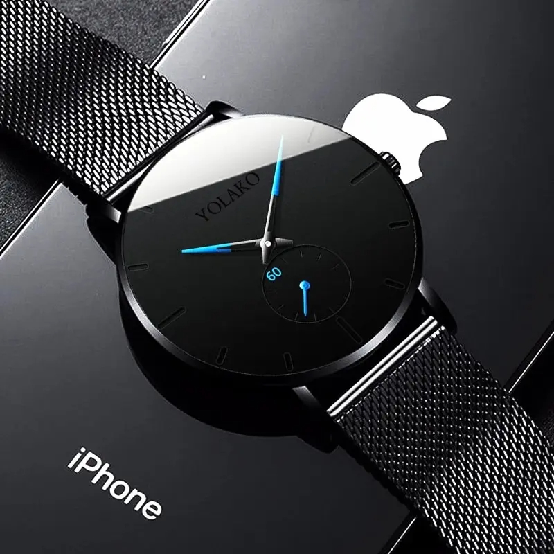 Relojes minimalistas YOLAKO a  - Stainless Mesh Band reseña y precio
